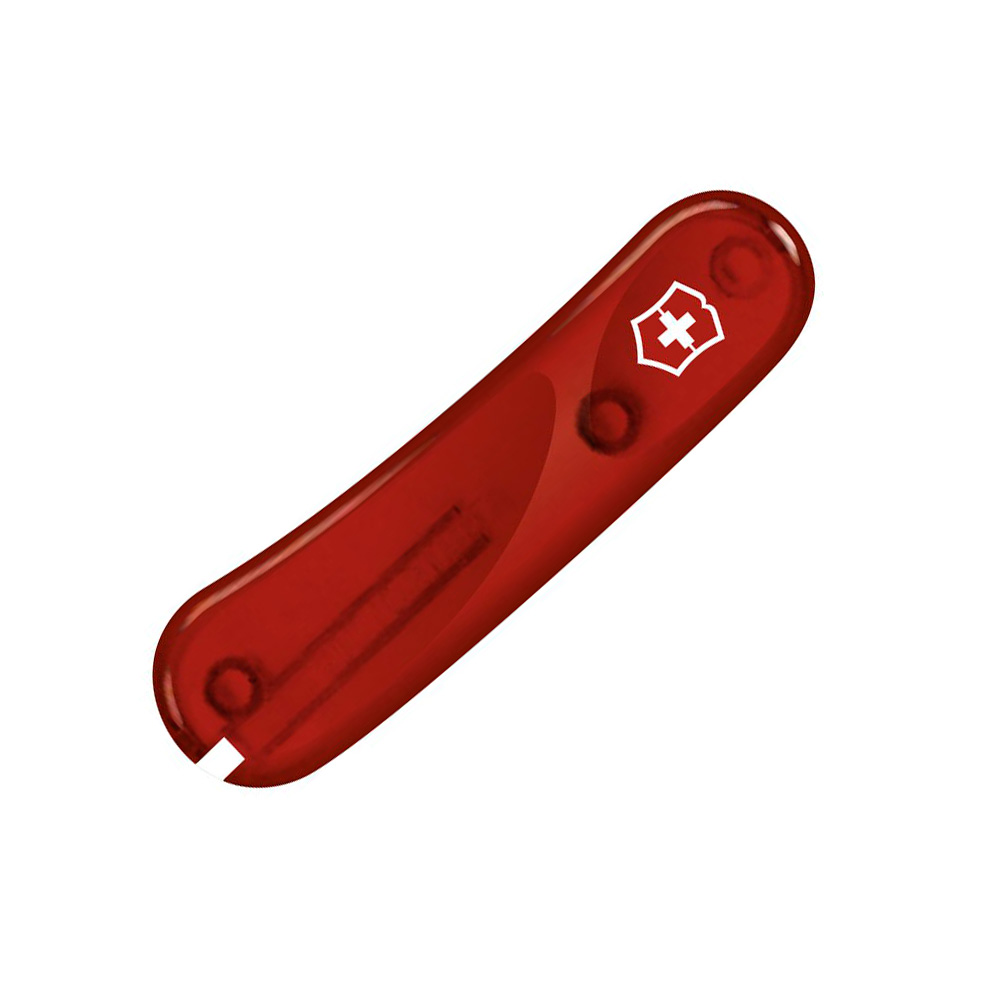 Передняя накладка для ножей Victorinox 85 мм, пластиковая, полупрозрачная красная