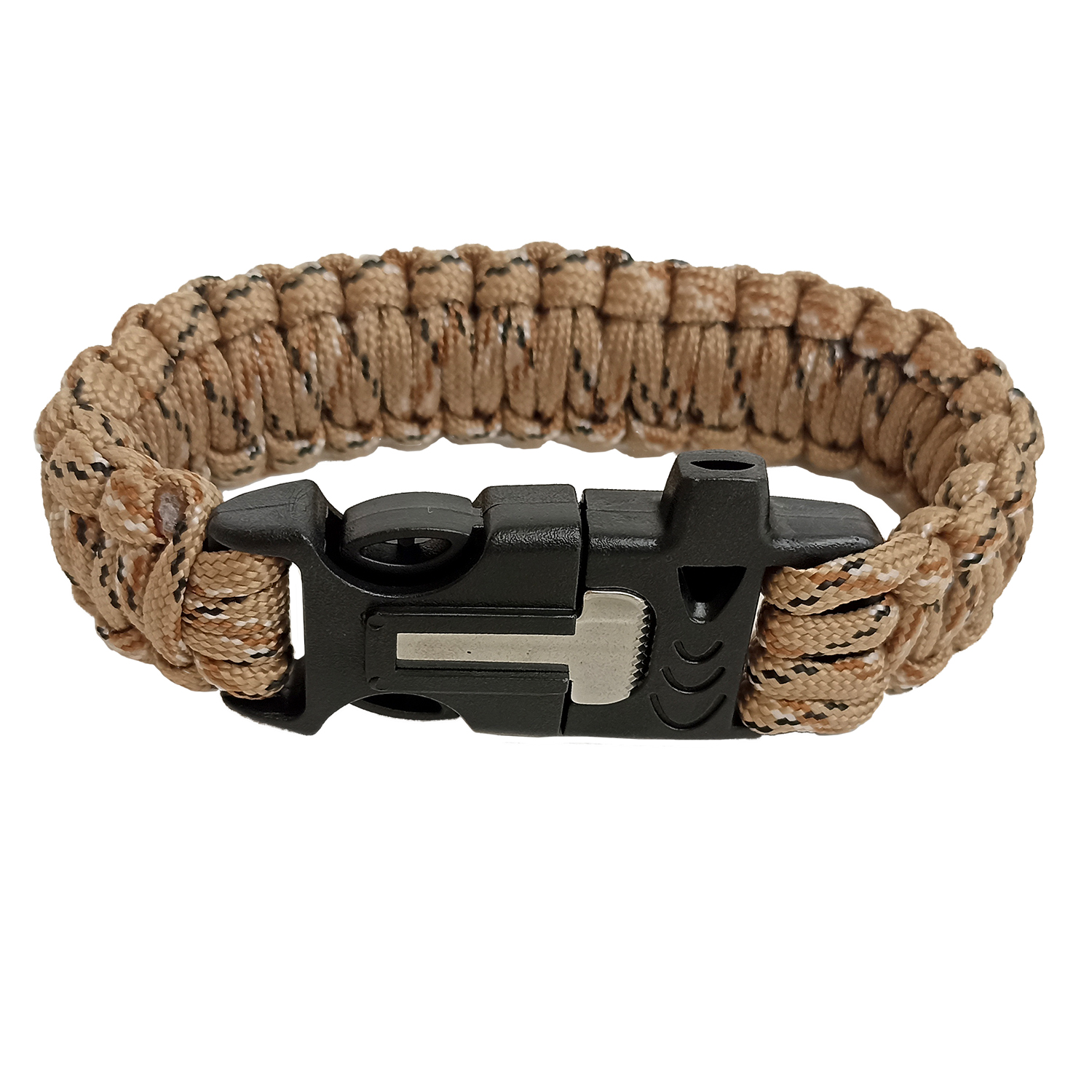 Браслет Paracord кресало и свисток на защелке код AS-SL0011TC