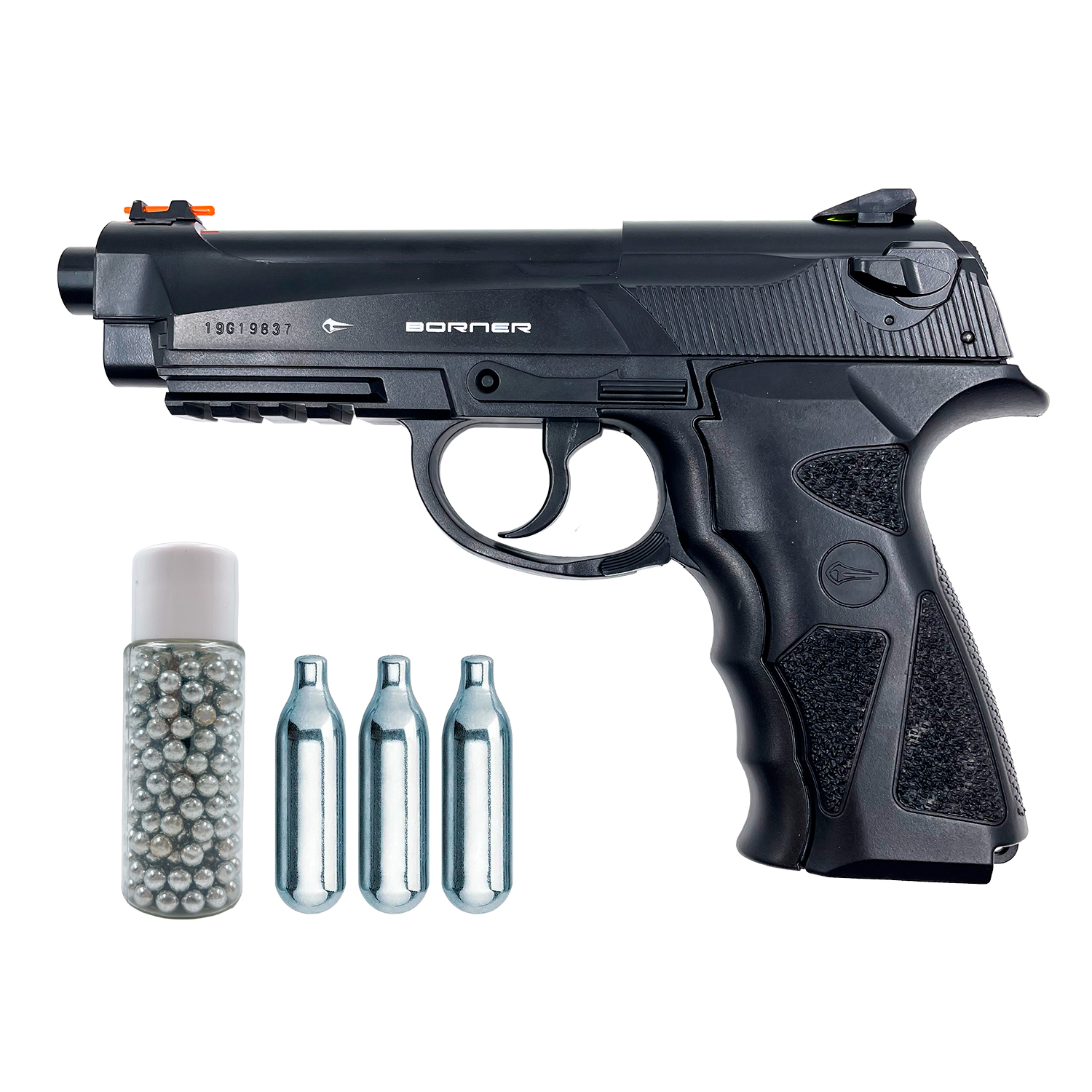 Пистолет пневм. Borner Sport 306 (баллончики 3 шт + шарики 250 шт)