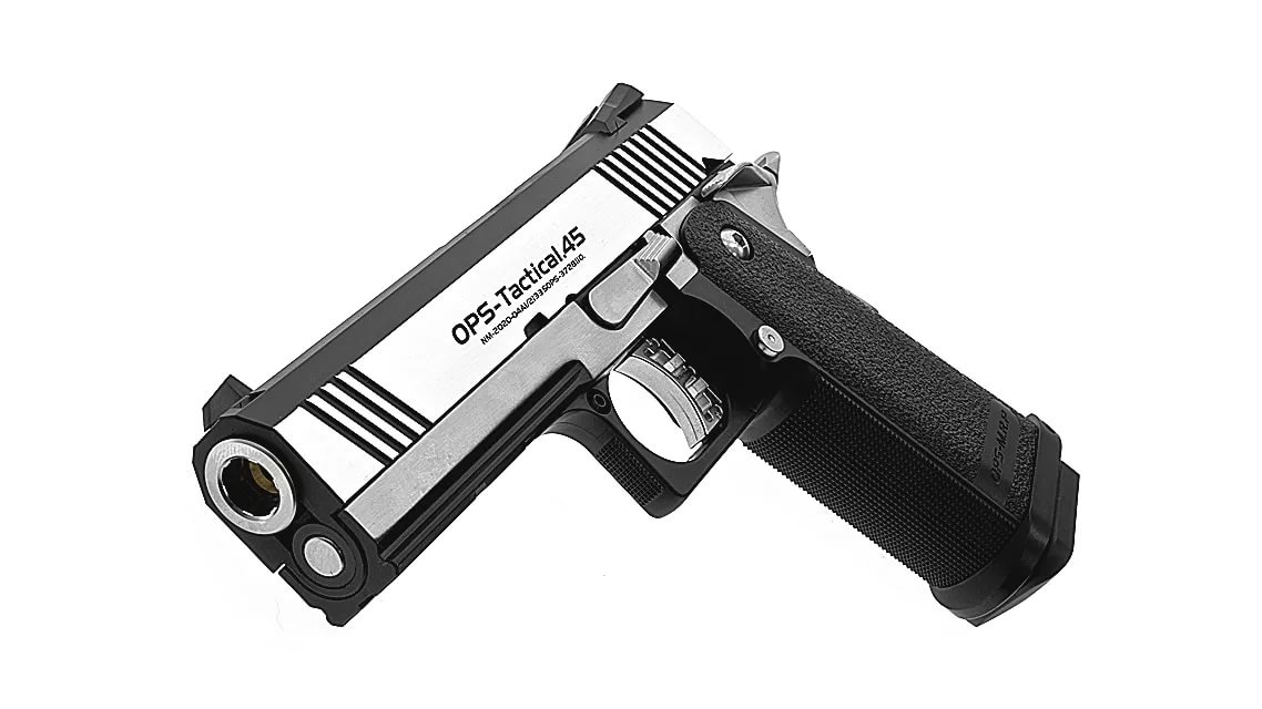 Пистолет страйкбольный (Tokyo marui) Colt 1911 Hi-Capa 4.3 Dual Stainless GBB