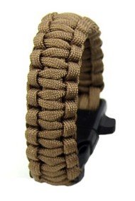 Браслет Paracord кресало и свисток на защелке код AS-SL0011T