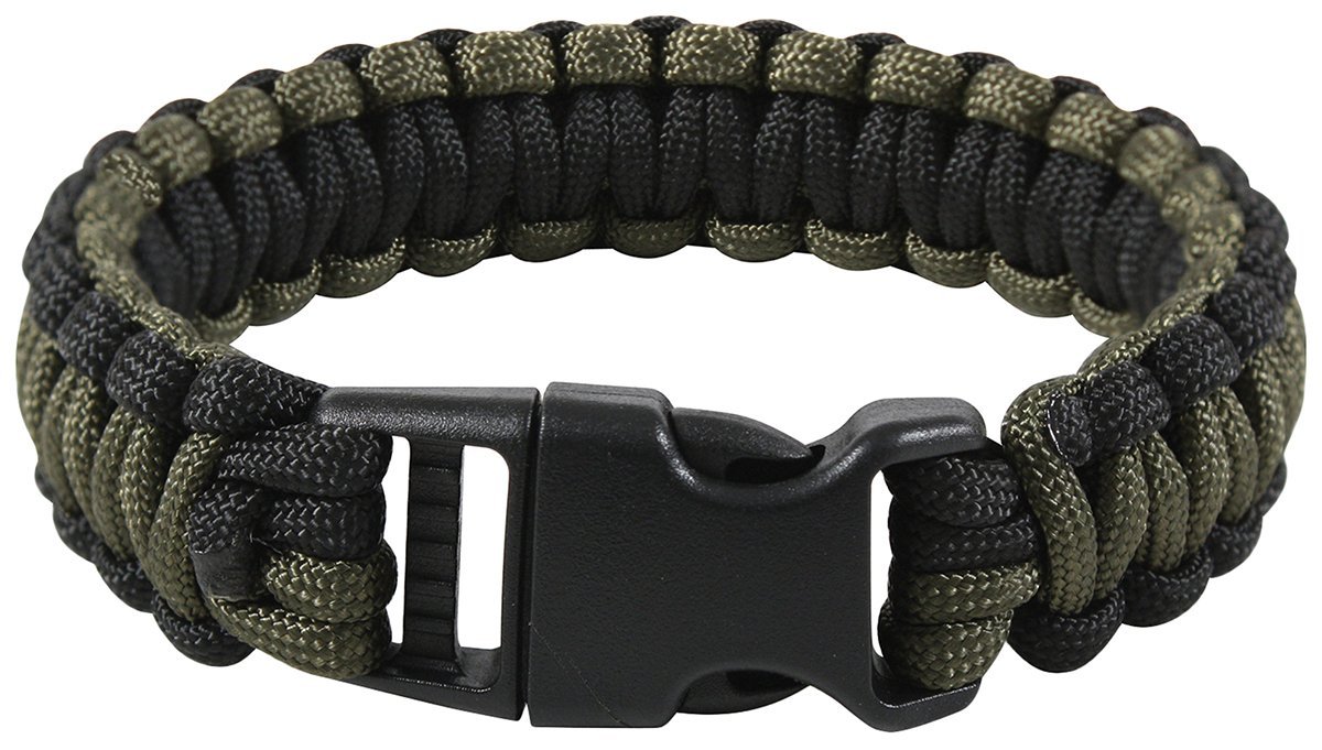 Браслет "Paracord" (2 см) (polyester) Rothco (O.D./Black-7")