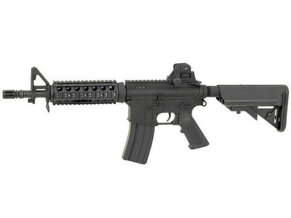 Автомат страйкбольный (Cyma) CM002 M4CQB металл, черный пластик, складной приклад, ЗУ, АКБ