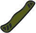 Передняя накладка для ножей Victorinox 111 мм, нейлон, зелено-черная