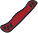 Передняя накладка для ножей Victorinox 111 мм, нейлон, красно-черная, без пинцета