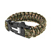 Браслет Paracord кресало и свисток на защелке код AS-SL0011ПС