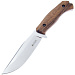 Нож Atlantis AUS-10Co SW WH LS (Stonewash, деревянная рукоять, Кожаные ножны)