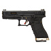 Модель пистолета (WE) GLOCK-17 G-Force черный, хромированный ствол WE-G001WET-5