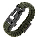Браслет Paracord открывашка бутылок, кресало и свисток на защелке AS-SL0014OD
