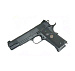 Пистолет страйкбольный (KJW) Colt M1911 M.E.U. GBB, СО2, черный, резьба на стволе KP-07-TBC.CO2